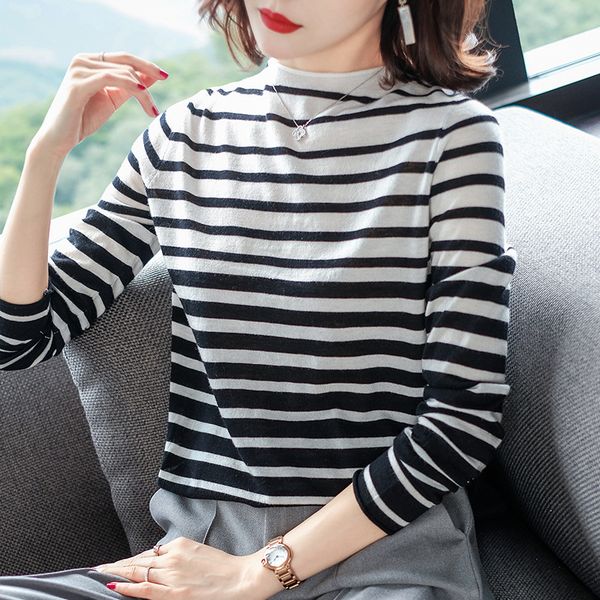 fashion black white stripe sweater female knitted sweater women pullover women winter ladies jumper woman pull femme, White;black
fashion black white stripe sweater female knitted sweater women pullover women winter ladies jumper woman pull femme, White;black