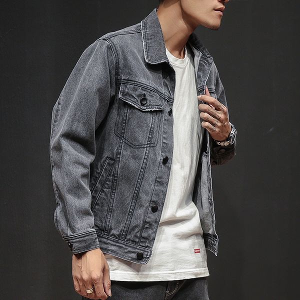 autumn men's short denim jacke 2020 new trend slim retro casual jacke gray denim wild spring jacket men's clothing, Black;brown
autumn men's short denim jacke 2020 new trend slim retro casual jacke gray denim wild spring jacket men's clothing, Black;brown