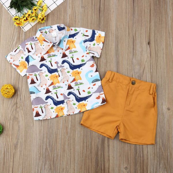Kids Toddler Baby Boy Dinosaur Outfits Short Sleeve Shirt Top+Short Pant Summer Clothes Set
Kids Toddler Baby Boy Dinosaur Outfits Short Sleeve Shirt Top+Short Pant Summer Clothes Set