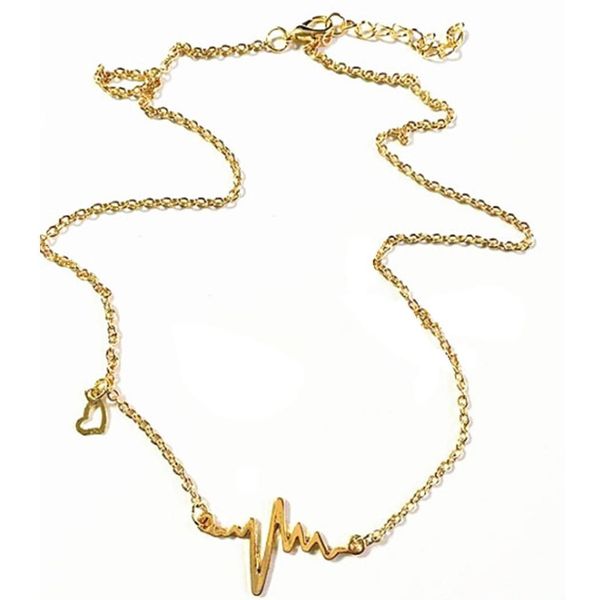 new women ekg necklace heartbeat rhythm casual love heart shaped pendant necklaces fashion necklace, Silver
new women ekg necklace heartbeat rhythm casual love heart shaped pendant necklaces fashion necklace, Silver