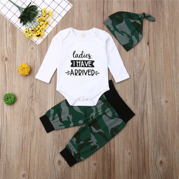 little kids boy топы камуфляжные штаны шляпа 3шт хлопок наряды детский набор новорожденных детская одежда, White
little kids boy топы камуфляжные штаны шляпа 3шт хлопок наряды детский набор новорожденных детская одежда, White