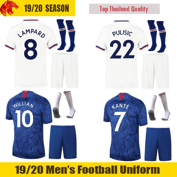 19 20 PULISIC Football Uniforms KANTE 2019 2020 LAMPARD Soccer Sets PEDRO WILLIAN LOFTUS-CHEEK Football Kits
19 20 PULISIC Football Uniforms KANTE 2019 2020 LAMPARD Soccer Sets PEDRO WILLIAN LOFTUS-CHEEK Football Kits