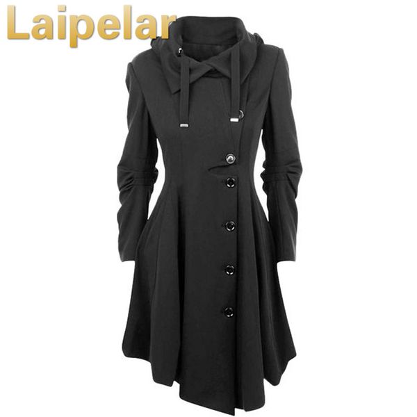 2018 fashion long medieval trench woolen coat women winter black stand collar gothic overcoat elegant women coat vintage female
2018 fashion long medieval trench woolen coat women winter black stand collar gothic overcoat elegant women coat vintage female
