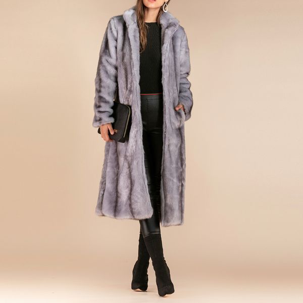 winter women faux fur coat luxury long fur coat loose lapel overcoat thick warm plus size female plush coats 814w, Black
winter women faux fur coat luxury long fur coat loose lapel overcoat thick warm plus size female plush coats 814w, Black