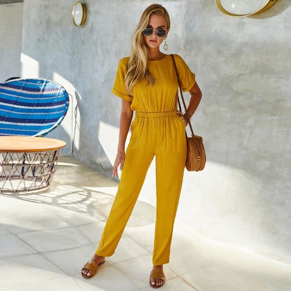 women's jumpsuits & rompers women summer pocket solid o-neck short sleeve playsuit casual long jumpsuit bodysuit, Black;white
women's jumpsuits & rompers women summer pocket solid o-neck short sleeve playsuit casual long jumpsuit bodysuit, Black;white