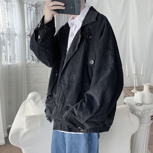 2019 winter new korean version of european and american style loose casual corduroy double-breasted jacket hip hop, Black;brown
2019 winter new korean version of european and american style loose casual corduroy double-breasted jacket hip hop, Black;brown
