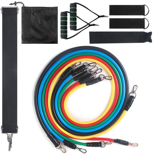 11pcs/set exercises resistance bands set fitness tubes gym pilates yoga training workout pull rope body building equipment
11pcs/set exercises resistance bands set fitness tubes gym pilates yoga training workout pull rope body building equipment