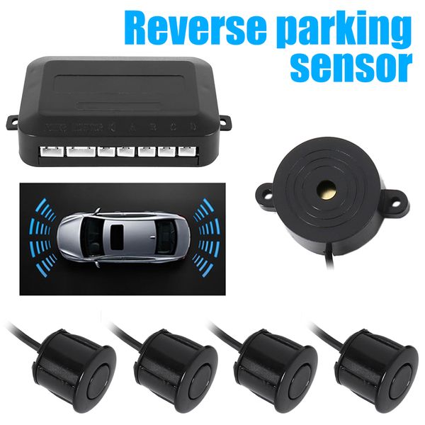

car parking sensor with 4 sensors buzzer 22mm kit reverse backup radar sound alert indicator probe system 12v