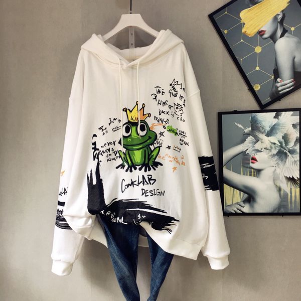2019 осень зима новое прибытие капюшоном drawstring толстовка сыпучие frog печати hip hop wild толстовка плюс размер бесплатная доставка, Black
2019 осень зима новое прибытие капюшоном drawstring толстовка сыпучие frog печати hip hop wild толстовка плюс размер бесплатная доставка, Black