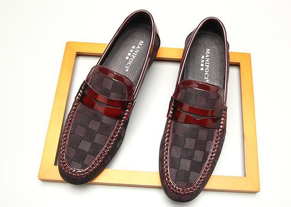 designer men loafers plaid dress leather shoes genuine leather male british style gentleman round toes party flats real picture, Black
designer men loafers plaid dress leather shoes genuine leather male british style gentleman round toes party flats real picture, Black