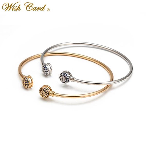 wish card simple circle bangle copper micro inlay flower shape ending opening female bracelet for woman gift bd216, Black
wish card simple circle bangle copper micro inlay flower shape ending opening female bracelet for woman gift bd216, Black