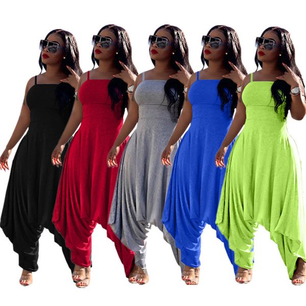 fashion women sling jumpsuits solid color sleeveless rompers summer harem pants one-piece bodysuit casual harem trousers ladies outfits s-3x, Blue
fashion women sling jumpsuits solid color sleeveless rompers summer harem pants one-piece bodysuit casual harem trousers ladies outfits s-3x, Blue