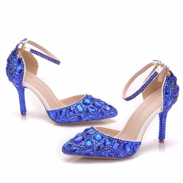 2019 spring and summer new large size sandals female stiletto pointed roman sandals rhinestone banquet high heel wedding shoes, Black
2019 spring and summer new large size sandals female stiletto pointed roman sandals rhinestone banquet high heel wedding shoes, Black