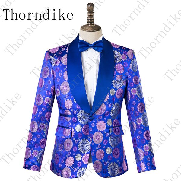 thorndike new arrival men's luxury casual dress floral suit shawl lapel slim stylish blazer rich flower handsome party jacket, White;black
thorndike new arrival men's luxury casual dress floral suit shawl lapel slim stylish blazer rich flower handsome party jacket, White;black