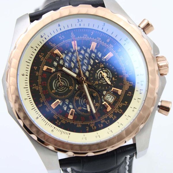 good sale outdoor chronomat skeleton black dial mens watch quartz motors chronograph special edition leather strap mens watches, Slivery;brown
good sale outdoor chronomat skeleton black dial mens watch quartz motors chronograph special edition leather strap mens watches, Slivery;brown