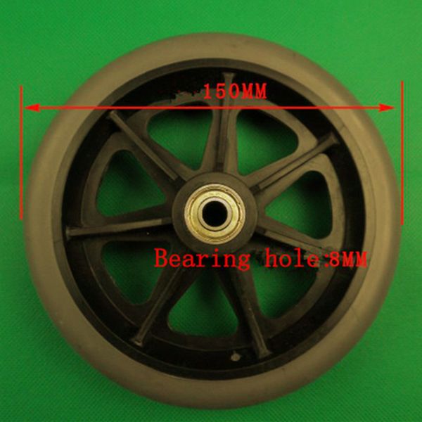 yuwell 6 inch wheel for wheelchair front wheels for wheelchair high-quality tpr material diameter 150mm bearing hole 8mm
yuwell 6 inch wheel for wheelchair front wheels for wheelchair high-quality tpr material diameter 150mm bearing hole 8mm