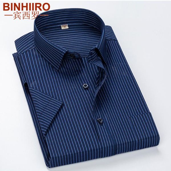 binhiiro streetwear men's shirt fashion casual no iron short-sleeved shirt slim soft comfortable summer men, White;black
binhiiro streetwear men's shirt fashion casual no iron short-sleeved shirt slim soft comfortable summer men, White;black