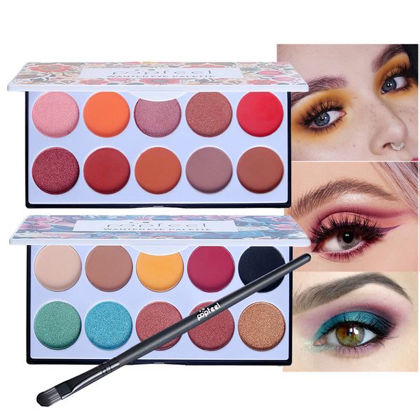 10 colors glitter eyeshadow palette matte shimmer pigment cosmetic with brush pro eye shadow makeup palette maquillage paleta
10 colors glitter eyeshadow palette matte shimmer pigment cosmetic with brush pro eye shadow makeup palette maquillage paleta