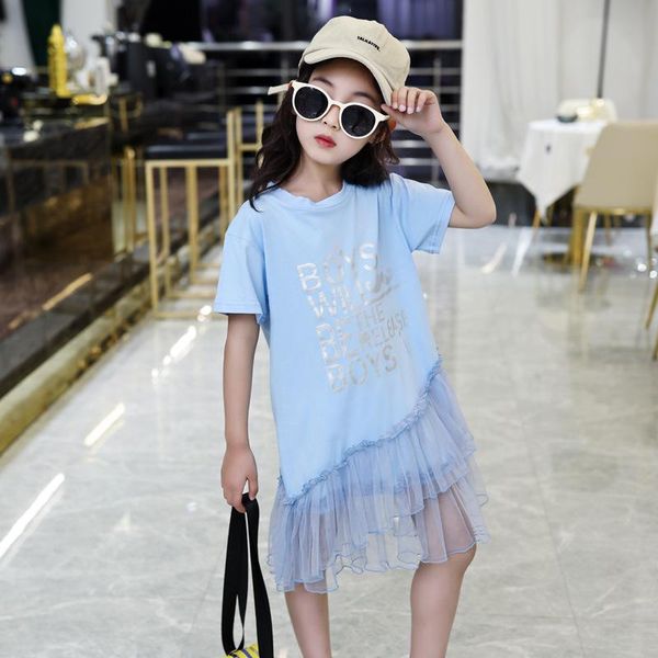 children's wear clothing girls long casual t-shirt stitching skirt summer short-sleeved -3-12 dress, Red;yellow
children's wear clothing girls long casual t-shirt stitching skirt summer short-sleeved -3-12 dress, Red;yellow