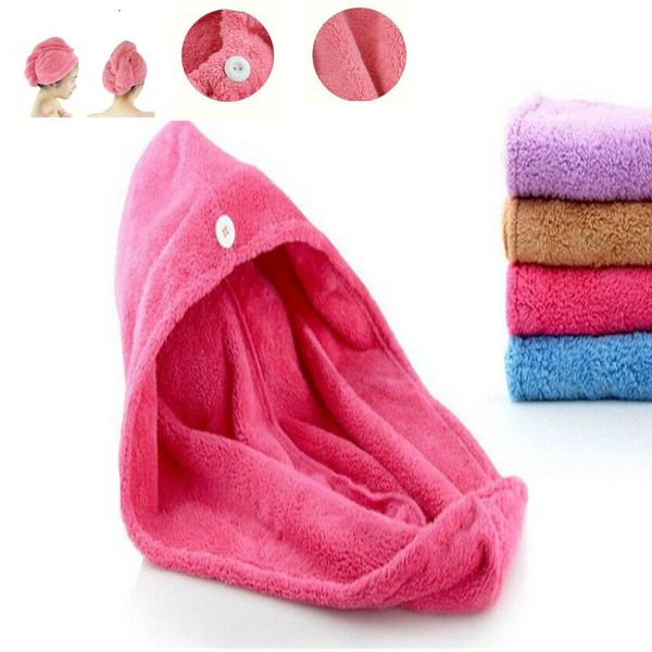 100%womens girls lady's magic quick dry bath hair drying towel head wrap hat makeup cosmetics cap bathing tool
100%womens girls lady's magic quick dry bath hair drying towel head wrap hat makeup cosmetics cap bathing tool