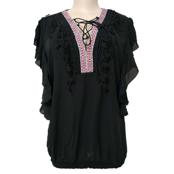 women's clothing tees t-shirt 2019 spring summer plus size casual blouse girl ruffle v-neck shirt loose t-shirt top, White
women's clothing tees t-shirt 2019 spring summer plus size casual blouse girl ruffle v-neck shirt loose t-shirt top, White