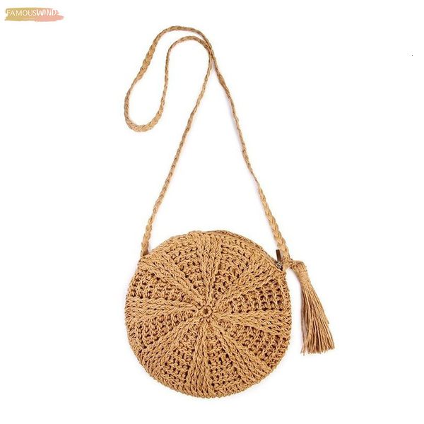 auau rattan crochet straw woven basket zipper bali handbag round circle crossbody shopper beach tote bag