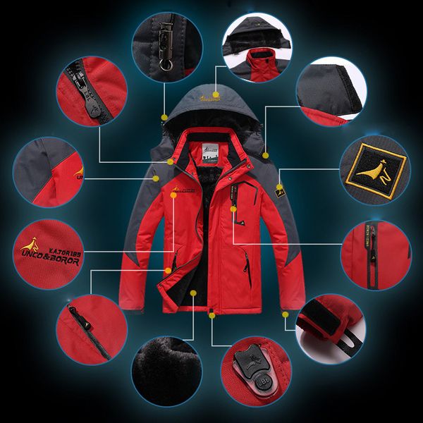 2019 men's winter inner fleece waterproof jacket outdoor sport warm brand coat hiking camping trekking skiing male jackets, Blue;black
2019 men's winter inner fleece waterproof jacket outdoor sport warm brand coat hiking camping trekking skiing male jackets, Blue;black