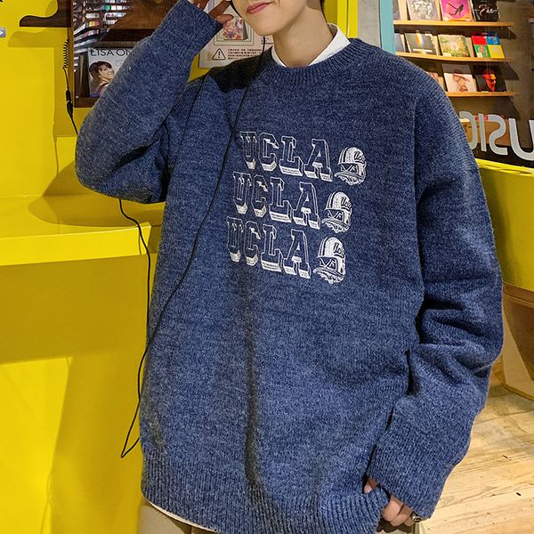 winter new sweater men warm fashion letter printing casual knit pullover man streetwear wild loose long-sleeved sweater men, White;black
winter new sweater men warm fashion letter printing casual knit pullover man streetwear wild loose long-sleeved sweater men, White;black