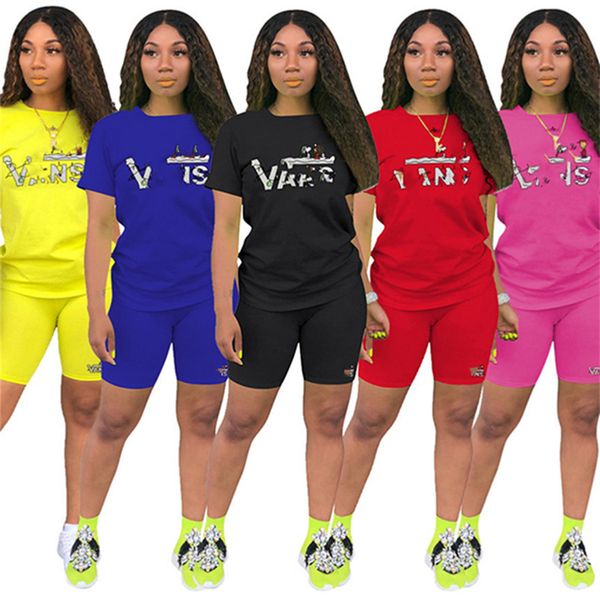 women outfits letter print tracksuit solid color two piece set short sleeve t-shirt+mini shorts summer clothing plus size jogger suit 3220, White
women outfits letter print tracksuit solid color two piece set short sleeve t-shirt+mini shorts summer clothing plus size jogger suit 3220, White