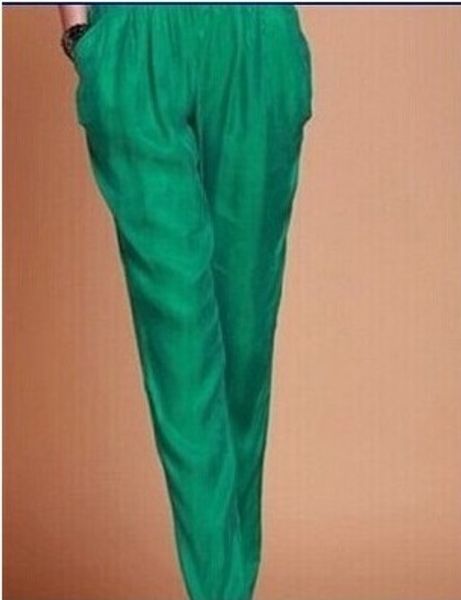 woman summer plus size elastic waist 100% silk full length harem pants female spring fall solid pocket 100% silk haren trousers, Black;white
woman summer plus size elastic waist 100% silk full length harem pants female spring fall solid pocket 100% silk haren trousers, Black;white