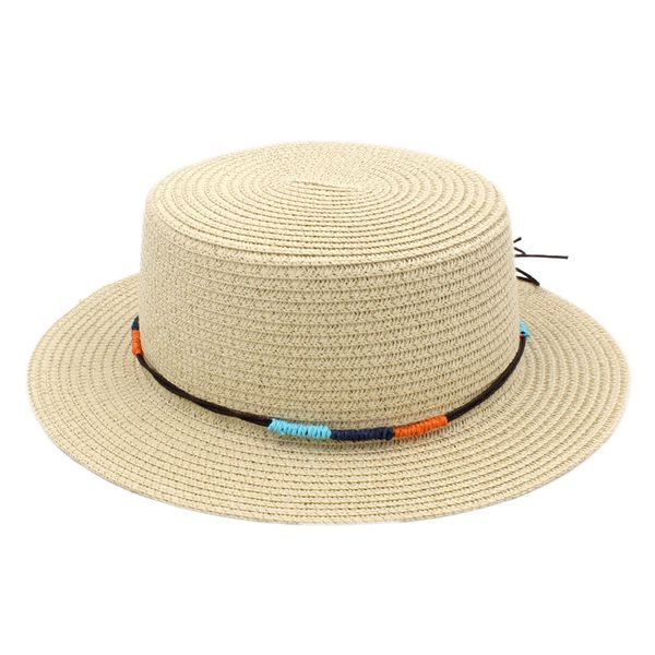 fashion women ladies straw boater hat sailor bowler summer beach porkpie hat flat cap sun protection diy hatband, Blue;gray
fashion women ladies straw boater hat sailor bowler summer beach porkpie hat flat cap sun protection diy hatband, Blue;gray