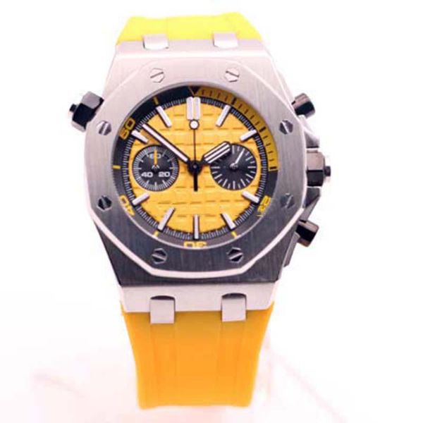 2020 discount price royal oak offshore diver chronograph syellow rubber watches stainless steel case yellow dial 44mm mens wristwatch, Slivery;brown
2020 discount price royal oak offshore diver chronograph syellow rubber watches stainless steel case yellow dial 44mm mens wristwatch, Slivery;brown