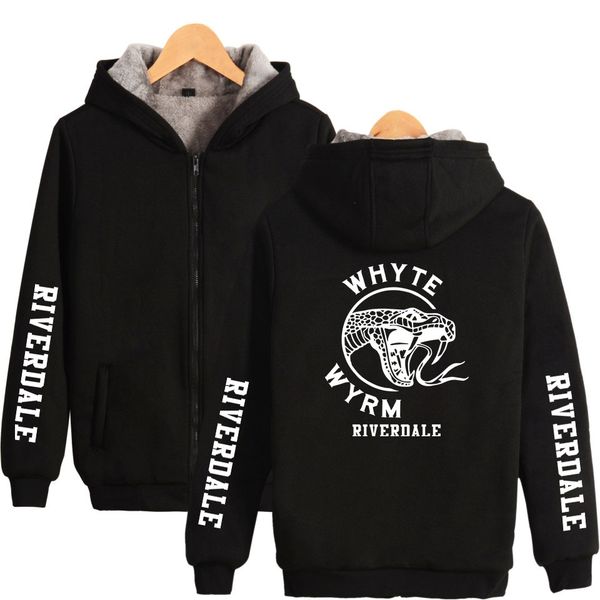 autumn winter thick warm fleece hoodies men women south side serpents streetwear sweatshirt tv series zipper coats, Black
autumn winter thick warm fleece hoodies men women south side serpents streetwear sweatshirt tv series zipper coats, Black