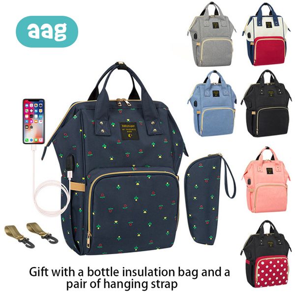 aag usb interface mummy bag waterproof multi-function large-capacity travel maternity nappy backpack bottle insulation bag
aag usb interface mummy bag waterproof multi-function large-capacity travel maternity nappy backpack bottle insulation bag
