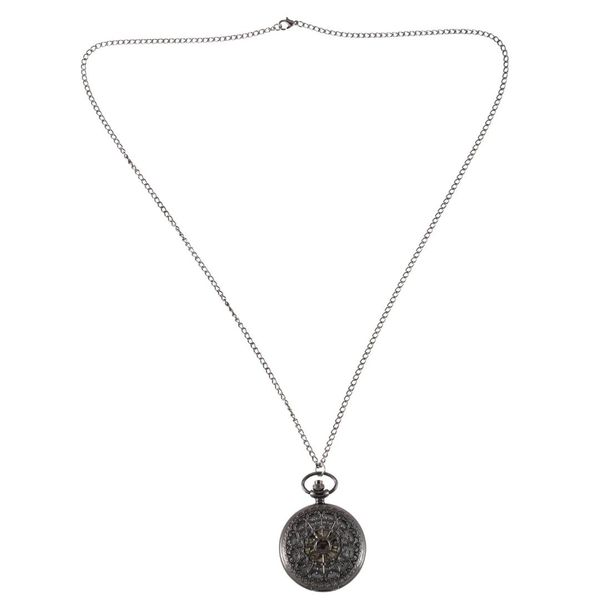 hollow spider web pocket watch retro quartz large black necklace pendant men and women gift pocket watch, Slivery;golden
hollow spider web pocket watch retro quartz large black necklace pendant men and women gift pocket watch, Slivery;golden