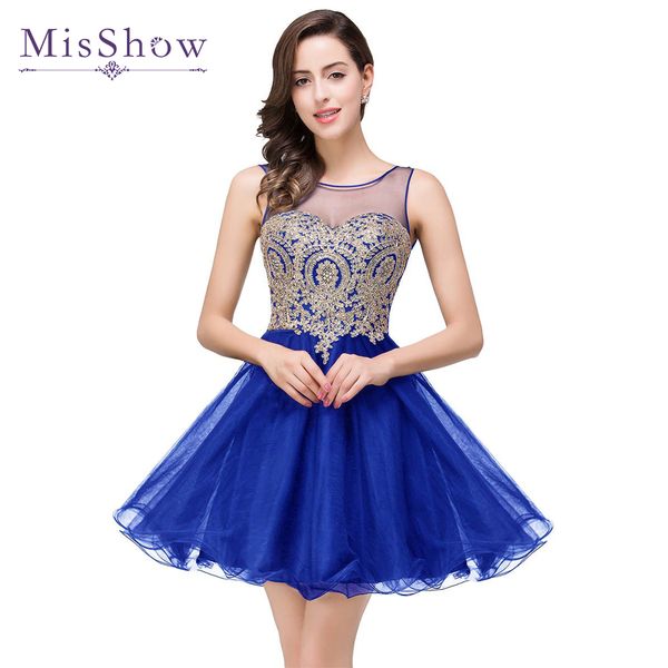 2019 stock a line sheer шеи тюль королевский синий homecoming платья короткие мини коктейль пром платье золото кружева аппликации платье, White;black
2019 stock a line sheer шеи тюль королевский синий homecoming платья короткие мини коктейль пром платье золото кружева аппликации платье, White;black