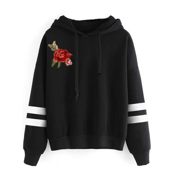 women pullover autumn women floral printed hooded hoodies long sleeve sweatshirt girl sportwear hoodie, Black
women pullover autumn women floral printed hooded hoodies long sleeve sweatshirt girl sportwear hoodie, Black
