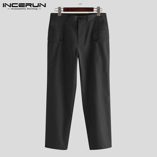 incerun men cargo pants joggers pockets button streetwear solid color casual long trousers loose pantalones hombre plus size 5xl, Black
incerun men cargo pants joggers pockets button streetwear solid color casual long trousers loose pantalones hombre plus size 5xl, Black
