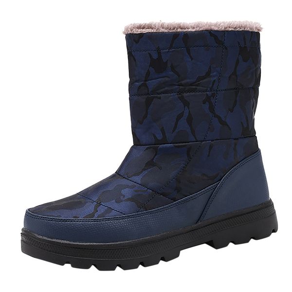 fashion male waterproof ankle boots plus velvet keep warm camouflage platform boots cotton chunky snow botas hombre, Black
fashion male waterproof ankle boots plus velvet keep warm camouflage platform boots cotton chunky snow botas hombre, Black