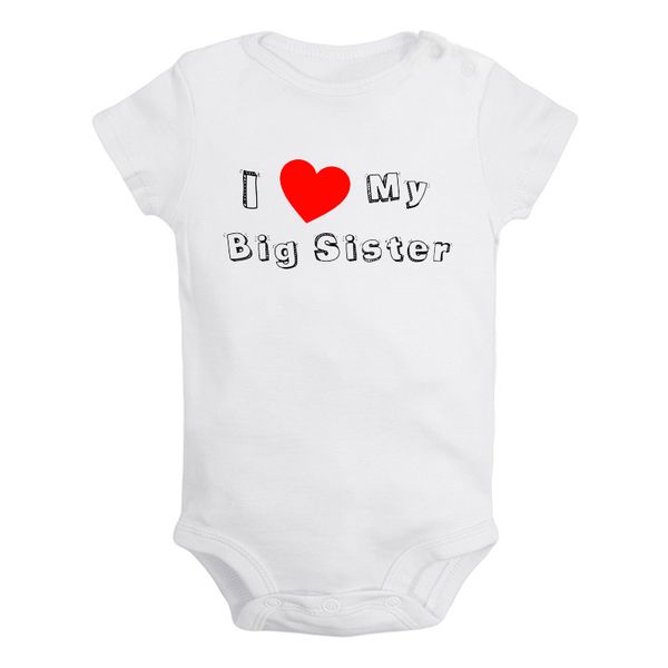

i love my mom dad sister brother cute puppy 1st birthday candle newborn baby outfits jumpsuit printing infant bodysuit clothes, White