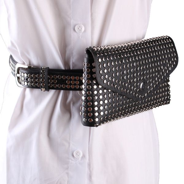 2018 rivets waist pack luxury designer fanny pack chest bag small women waist bag phone pouch punk belt purse
2018 rivets waist pack luxury designer fanny pack chest bag small women waist bag phone pouch punk belt purse