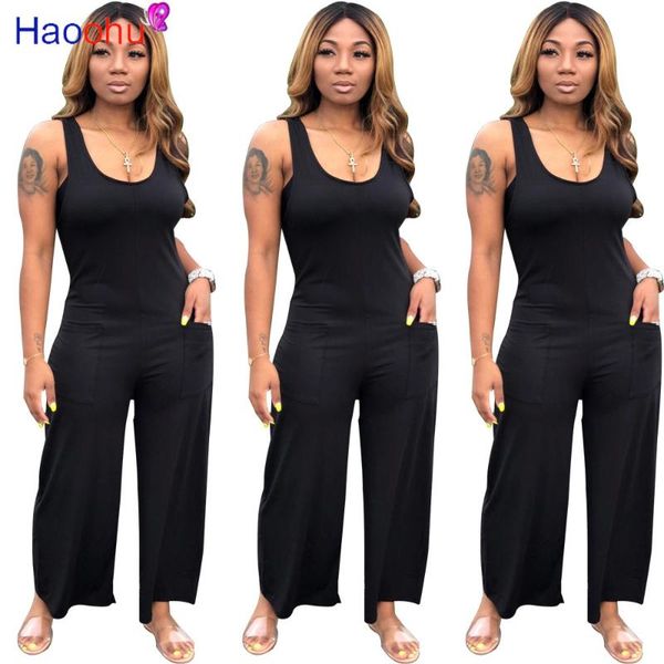 haoohu new summer autumn women sleeveless o-neck staight ankle length jumpsuit fashion vintage sporting romper playsuit overall, Black;white
haoohu new summer autumn women sleeveless o-neck staight ankle length jumpsuit fashion vintage sporting romper playsuit overall, Black;white