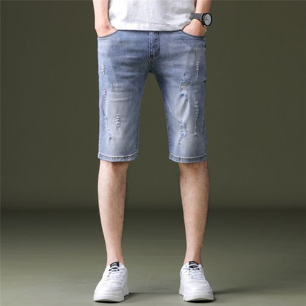 mens jeans shorts 2019 cotton stretch micro elastic denim jeans knee length shorts light blue wash style slim fit, White;black
mens jeans shorts 2019 cotton stretch micro elastic denim jeans knee length shorts light blue wash style slim fit, White;black