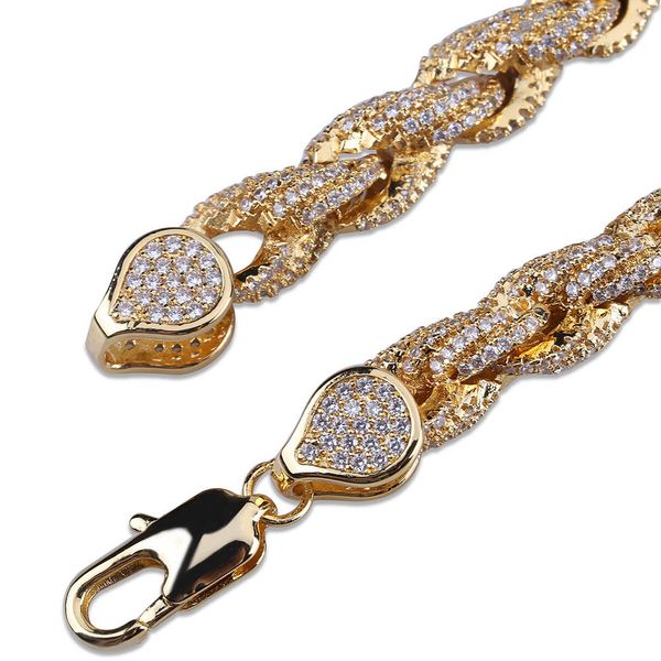 fashion- gold iced out full cubic zircon mens hip hop cuban rope bracelet rock punk rapper diamond jewelry copper wrist chains gifts for men, Black
fashion- gold iced out full cubic zircon mens hip hop cuban rope bracelet rock punk rapper diamond jewelry copper wrist chains gifts for men, Black