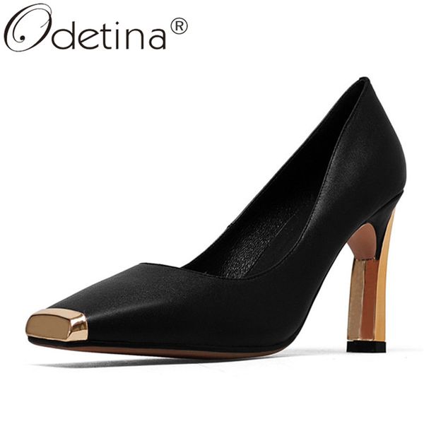 odetina women fashion office lady block high heel square toe dress shoes lady slip on mixed colors cow leather party shoes, Black
odetina women fashion office lady block high heel square toe dress shoes lady slip on mixed colors cow leather party shoes, Black