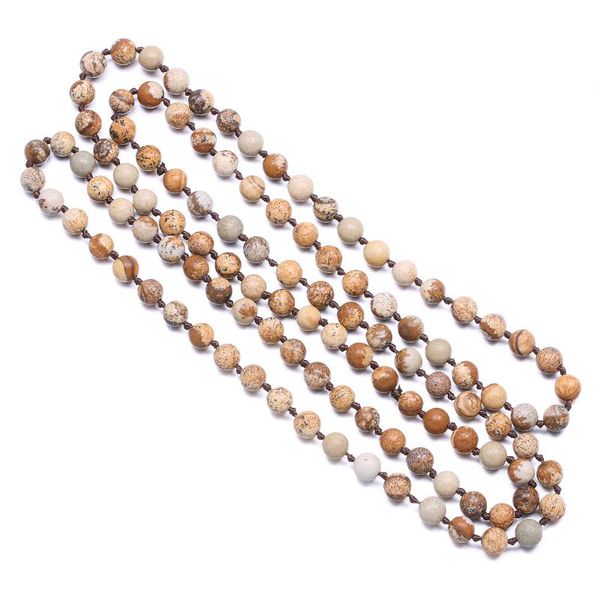 6mm round beaded semi-precious stone necklace-length 90cm necklace beaded charm necklace accessory jewelry gift, Silver
6mm round beaded semi-precious stone necklace-length 90cm necklace beaded charm necklace accessory jewelry gift, Silver