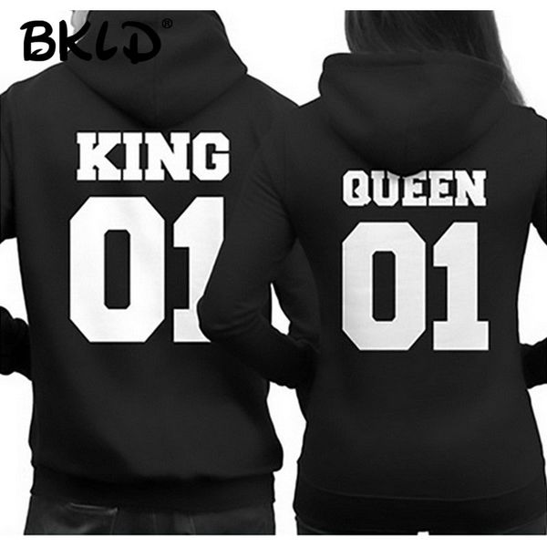 bkld 2018 fashion king queen hoodie couple pullover sweatshirt hoodies causal long sleeve crewneck love hoodies men women, Black
bkld 2018 fashion king queen hoodie couple pullover sweatshirt hoodies causal long sleeve crewneck love hoodies men women, Black
