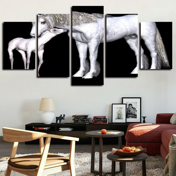 5 panels abstract white horse painting artworks giclee canvas wall art for home decor abstract poster canvas print oil painting
5 panels abstract white horse painting artworks giclee canvas wall art for home decor abstract poster canvas print oil painting