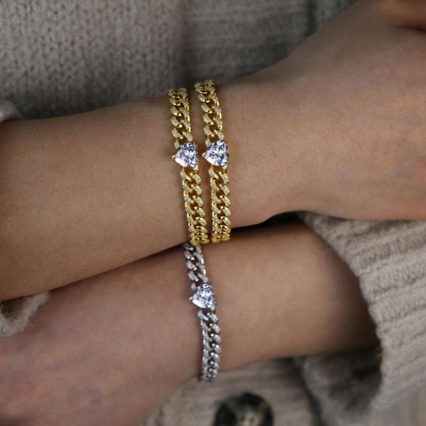 2020 new arrived hip hop bling women jewelry iced out bling heart cz miami cuban link chain bracelet, Black
2020 new arrived hip hop bling women jewelry iced out bling heart cz miami cuban link chain bracelet, Black
