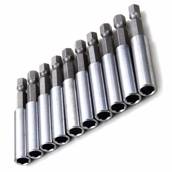 10pcs 60mm magnetic screwdriver extension bit tips holder 1/4in hex shank set(silver color
10pcs 60mm magnetic screwdriver extension bit tips holder 1/4in hex shank set(silver color